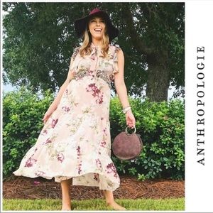 Kachel x Anthropologie Sedona Sunrise Silk Dress